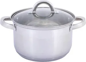 Кастрюля из нержавеющей стали объемом 5 л, диаметром 24 см, совместимая с индукционной плитой, форма для запекания, противень для запекания, кастрюля cheffinger