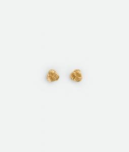 Intreccio earrings BOTTEGA VENETA, желтое золото