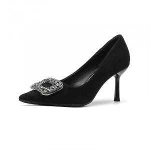 Dunnu Туфли на высоком тонком каблуке женские, черные