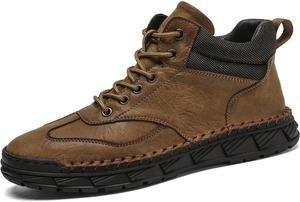 Мужские повседневные кожаные ботинки чукка Lghlmcl, коричневый