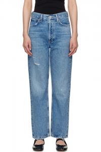 Джинсы 90-х прямые с посадкой на середине бедра Agolde, цвет shrine