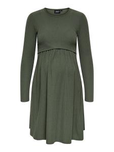 Only Maternity Платье 'OLMMALAYA' в зеленом цвете