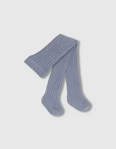 Детские однотонные гольфы в рубчик Gocco, антрацитовый