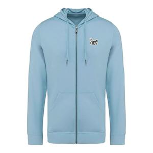 SURF MONKEY Мужская/женская толстовка с капюшоном на молнии – экологичная (синяя)