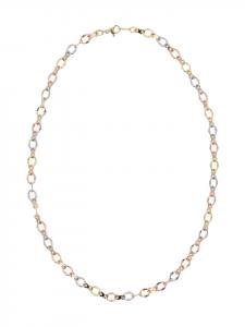 Faina Женская цепочка-колье из золота, розового серебра