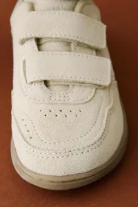 Кожаные кроссовки с ремешком на ногах Zara, песочно-коричневый