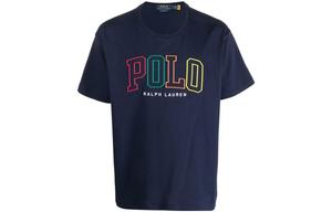 Футболка с коротким рукавом и принтом логотипа Polo Ralph Lauren, синий