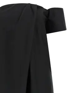 Макси-платье-футляр с открытыми плечами Magda Butrym, черный