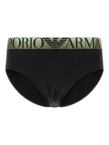 Трусы из эластичного хлопка Emporio Armani, черный