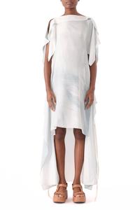 SILK HABOTAI KIMONO WRAP DRESS Jason Wu, синий