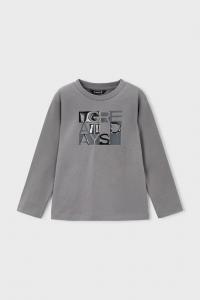 Детская хлопковая кофта с длинным рукавом Mayoral, серый