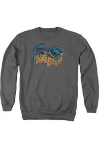 Толстовка Batman Retro Dark Knight для взрослых с круглым вырезом Gildan, цвет charcoal