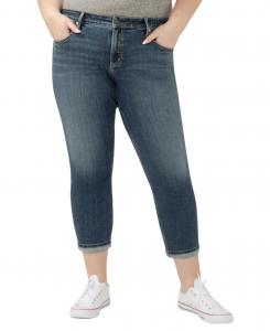 Джинсы-бойфренды больших размеров со средней посадкой и зауженными штанинами Silver Jeans Co, Treble