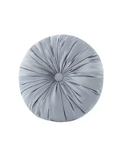 Декоративная подушка Lorenzo с пуговицами, круглая, 15 дюймов Royal Court, blue