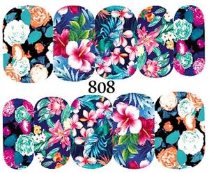 Водные наклейки для ногтей - №808, Raisin