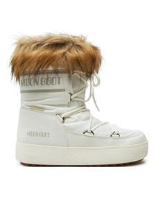 Зимние ботинки Moon Boot на толстой подошве со шнуровкой, белый