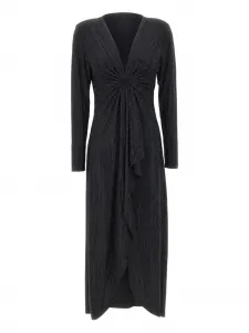 Платье миди Ipek с украшением стразами Twenty Fourhaitch, черный