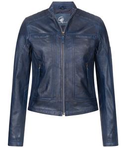 Кожаная куртка Rock Creek, темно синий