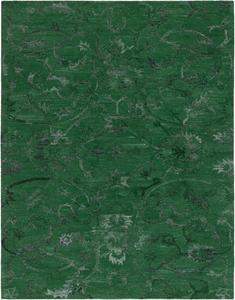 Ковер SAFAVIEH, 244 x 305 см, - коллекция Anatolia - большой - темно-зеленый, ручной работы с цветочным орнаментом, идеально для гостиной, спальни, офиса, столовой (AN401Y)