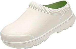 Мужские сплошные закрытые ботинки из ЭВА- маслостойкие нескользящие ботинки для работы на кухне, в больнице и других местах Hhhchpm, белый