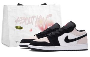 Jordan Баскетбольные кроссовки Air 1 Berry Milk 2.0 Low Top Vintage, белые, унисекс