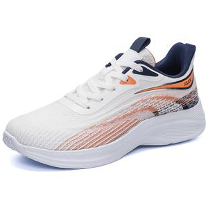 King Jinmai Низкие повседневные мужские туфли в темно-синем и оранжевом цвете, цвет Dark Blue Orange