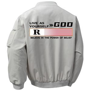 DJ.SPIRIT Куртка Unisex, Smoke Gray (Baseball Collar Style)