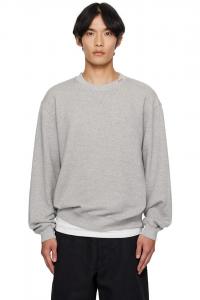 Повседневный свитшот с круглым вырезом The Elder Statesman, серый