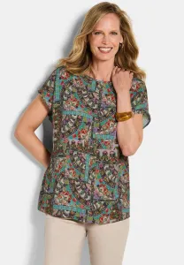 Блузка mit orientprint Goldner, Colourful Patterned