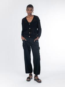 Influencer Черный оверсайз кардиган