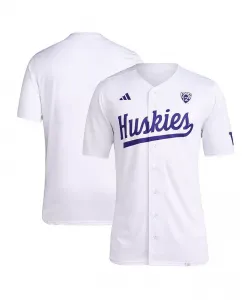 Мужская белая бейсбольная майка команды Washington Huskies adidas