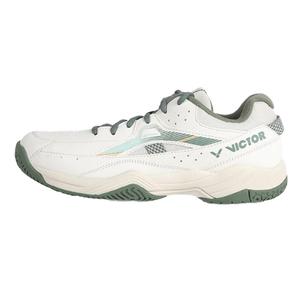 Victor A170Ⅱ нескользящие и устойчивые к истиранию поддерживающие низкие кроссовки для бадминтона унисекс Distilled White Granite Green