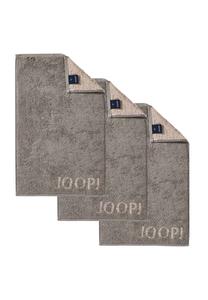 Набор полотенец Joop! Classic с логотипом, 3 штуки, 30x50 см, коричневый