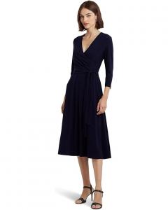 Платье LAUREN Ralph Lauren Jersey-Matte Midi, цвет Lighthouse Navy
