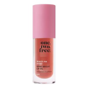 Масло для губ shine bright lip oil Onetwofree, 01 - paradise peach, объем 5 мл