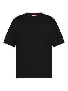 Футболка с вышитым логотипом DIESEL, черный