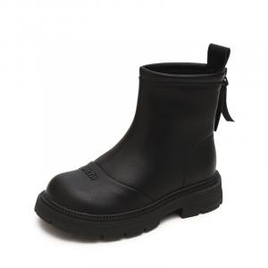 Нескользящие теплые высокие детские ботинки Budding, коричневый