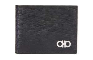 Ferragamo Кожаный кошелек Мужской черный красный