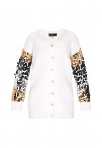 Faina Вязаный кардиган в цвете крем