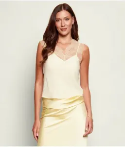 Топ regular fit Patrizia Pepe, кремовый