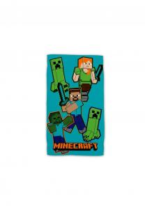 Полотенце детское Cofi Minecraft Crawler, 30x50 см, бирюзовый