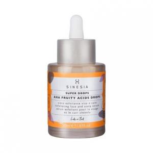Sinesia Super Drops AHA Fruity Acid Drops Отшелушивающая и осветляющая сыворотка для лица и кожи головы, 1,7 унции