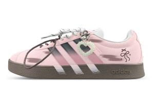 Adidas Кроссовки для скейтбординга VL COURT 2.0 с амортизацией, износостойкие, низкие, унисекс, розово-коричневые