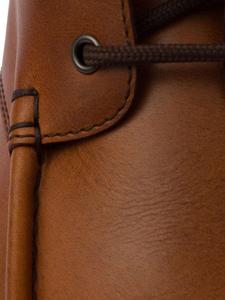 Prada кожаные ботинки с рифленой подошвой, коричневый