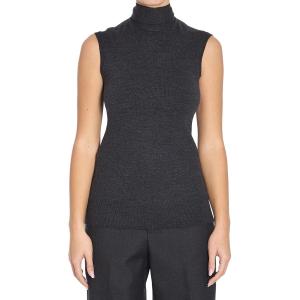 Топ Totême Scaraf без рукавов с детализированной вязкой TOTEME, серый