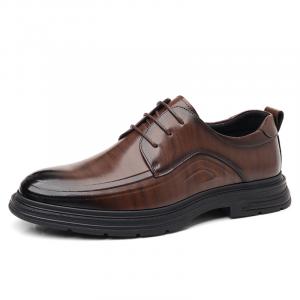 Poitulas Мужские повседневные туфли мужские низкие черно-коричневые коричневые, цвет Brown