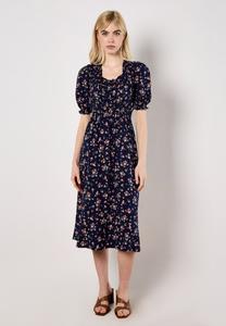 Повседневное платье DITSY FLORAL MILKMAID MIDI Apricot, темно-синий