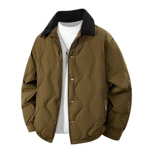 Пуховик Unisex Lapel Moderate Jeep, coffee