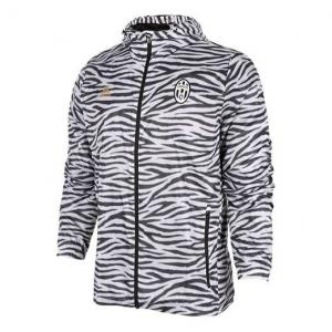 Куртка adidas Juventus Zebra Woven hooded track Jacket Black White, белый
