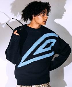 Вязаный пуловер SP с большим логотипом, размер 24AW